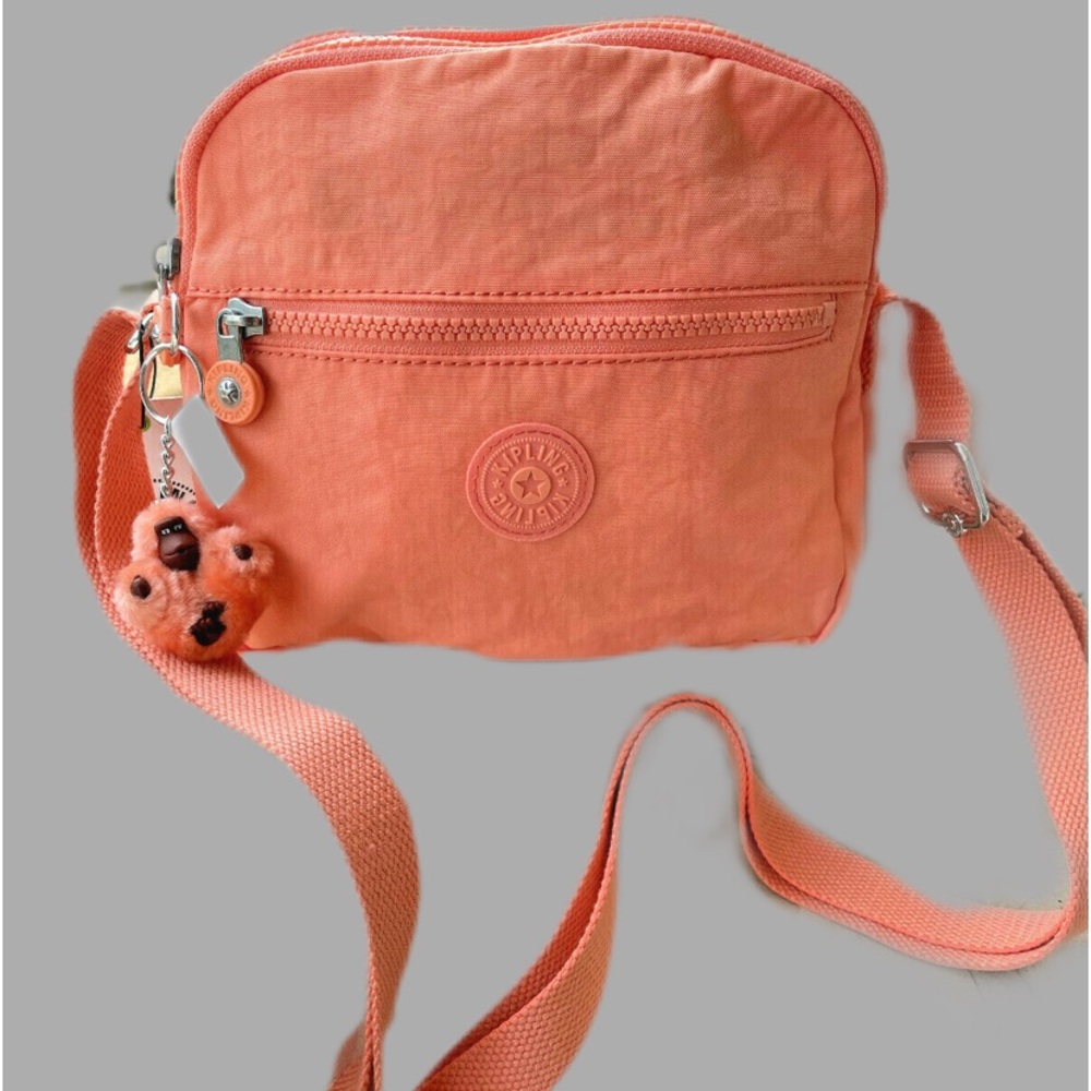 KIPLING Cara Crossbody Shoulder Purse (#KI0850) - peachy coral - like Keefe